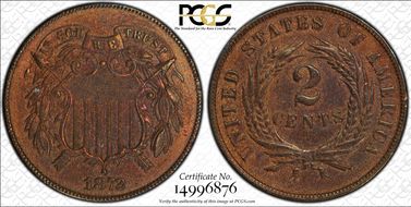 1872 2C DDO FS-101 AU58BN