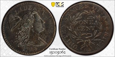 1794 1C Slanting 7, S-54 VF35BN