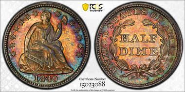 1840 H10C Drapery MS62