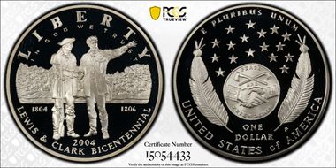 2004-P $1 Lewis & Clark PR70DCAM
