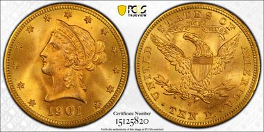 1901-S $10 MS64
