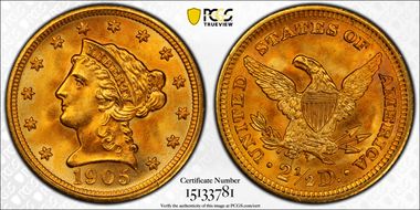 1905 $2.50 MS67