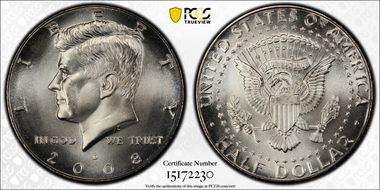 2008-D 50C Satin Finish SP68