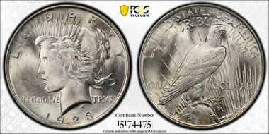 1923 $1 MS65