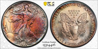 1988 $1 Silver Eagle MS65