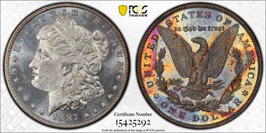 1887 $1 MS64PL