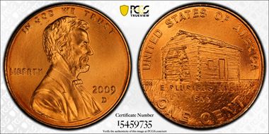 2009-D 1C Lincoln-Early Childhood Satin Finish SP69RD