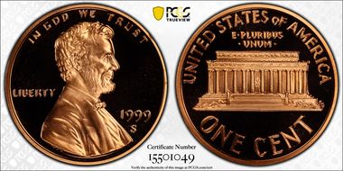 1999-S 1C PR70DCAM