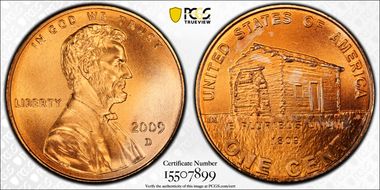 2009-D 1C Lincoln-Early Childhood Satin Finish SP69RD