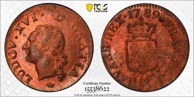 1789-M Liard Gad-348 MS63RB