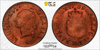 1789-M Liard Gad-348 MS64RB