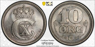 1917 VBP GJ 10 Øre MS68