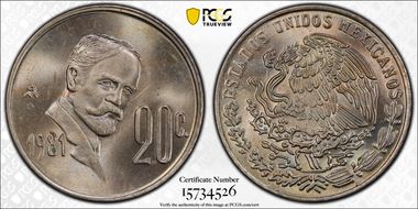 1981-Mo 20C Open 8 MS66