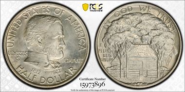 1922 50C Grant MS64