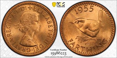 1955 1/4D S-4159 MS66+ RD