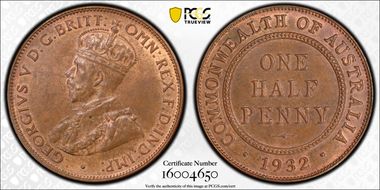 1932 1/2D MS64RB