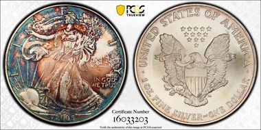 2005 $1 Silver Eagle MS64