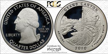 2010-S 25C Grand Canyon NP - Silver PR70DCAM