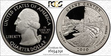 2010-S 25C Grand Canyon NP PR70DCAM