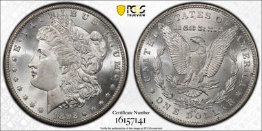 1892-CC $1 MS66+
