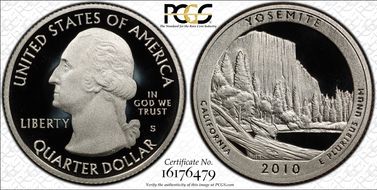 2010-S 25C Yosemite NP PR70DCAM