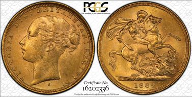 1884-S Sov St. George S-3858E MS62