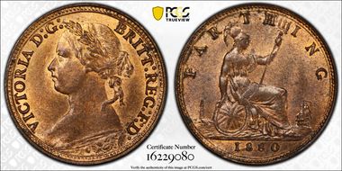 1880 1/4D S-3958 Four berries MS63RB