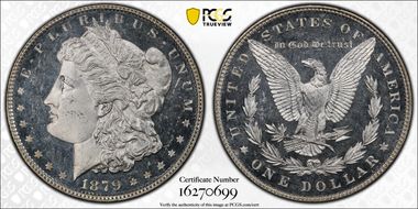 1879 $1 MS64+ DMPL