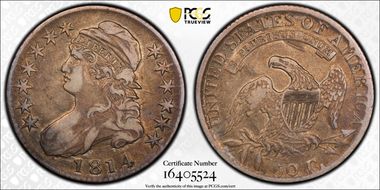 1814 50C Overton 107a VF35