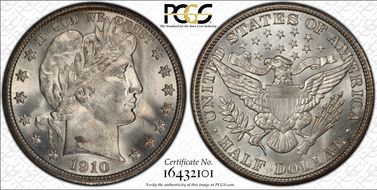 1910 50C MS66+