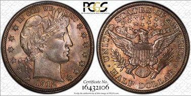 1912 50C MS66+