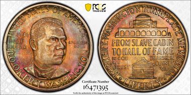 1946 50C Booker T. Washington MS66+