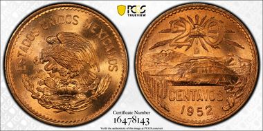 1952-Mo 20C KM-439 MS67RD