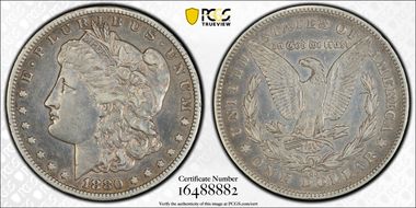 1880-CC $1 8/7 Reverse of 1878 VF35