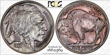 1938-D 5C Buffalo MS67+