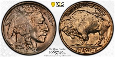 1938-D 5C Buffalo MS66