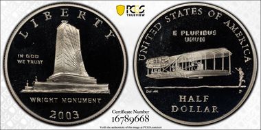 2003-P 50C First Flight PR70DCAM