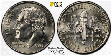 2009-P 10C MS67FB