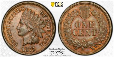 1875 1C RPD FS-302 S-2 AU58BN