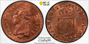 1791-D Sol Gad-350 Dot, 2nd Sem. MS64RB