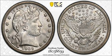 1909-D 25C MS65
