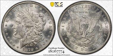 1879-O $1 MS62