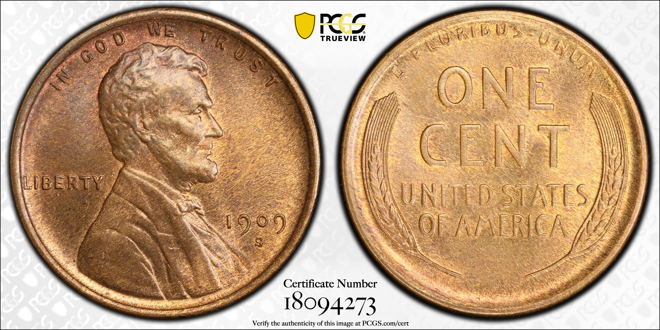 1909 P S/Horizontal S Cent