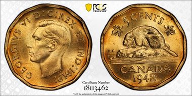 1942 5C Tombac MS65