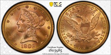 1902-S $10 MS65+