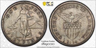 1909-S/S/S Peso Allen-17.04b N1