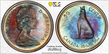 1967 50C Medal Alignment PR64