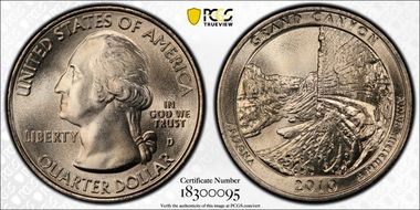 2010-D 25C Grand Canyon NP MS67