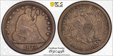 1873 25C Open 3 VF30