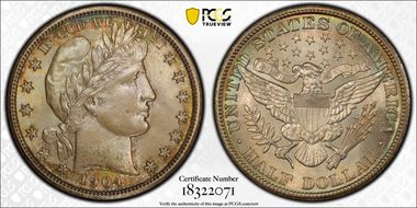 1904 50C MS66